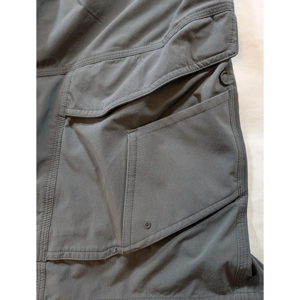 Scheels Outfitter Mens XL Gray Technical Hiking Angler Cargo Shorts Stretch Tech - Picture 2 of 8